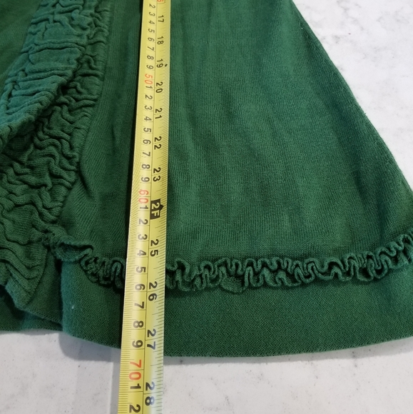 🧥HEATHER B.  EMERALD GREEN CARDIGAN - Picture 8 of 10